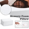 thumbnail image 2 of Pillow Neck Pillow White Soft Cushion Memory Foam Pillow Support Pad Pillow Case, 2 of 9