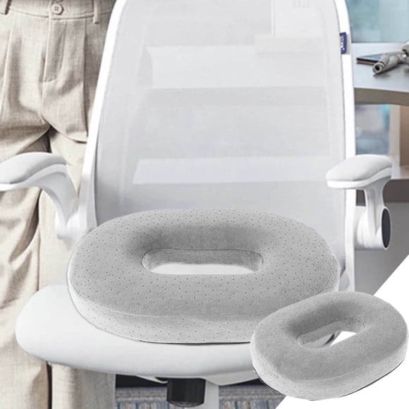 Cushion Donut Pillow for Coccyx Comfort and Orthopedic Support with Memory Foam for Back Sciatica Recovery and Hemorrhoid Seating