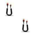 thumbnail image 2 of Monstrate Cable de carga Resorte retráctil de carga rápida Cable de bolsillo Telescópico escalable Tablet Cable de datos Oficina Hotel Type2 NO2, 2 of 6