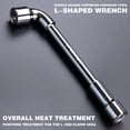 thumbnail image 3 of JilgTeok 1 Packs Metric L Shaped Angled Hex Socket Wrench Plated Double-Head Elbow Hex Wrench Set for Mechanic Repairing (6mm,7mm,8mm,9mm,10mm), 3 of 9