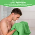 thumbnail image 2 of Pack of 6 Bath Towels 27 x 54 Inches, 100% Cotton, Larger & Lighter Weight, Quicker to Dry, Super Soft and Absorbent, Perfect for Bathroom (Light Green, Pack of 6 (27''x54'')), 2 of 6