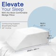 Restorology Leg Elevation Pillow for Sleeping Supportive Bed Wedge