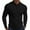 A001-Black, variant on Mens Waffle Knit Polo Shirts Button Collared Long Sleeve Polo T Shirts Casual Slim Fit Office Work Golf Shirt