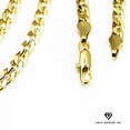 thumbnail image 4 of Collar de oro de 14 quilates con colgante de Rosa Ovalada, el mejor regalo unisex para madre, padre, novia, novio, ella, él, collar de cadena cubana de 14 quilates de Aria Jeweler Daily, 4 of 5