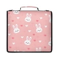 thumbnail image 2 of DIXRUYEE Zipper Binder File Keeper Documents Organized-Rabbit Head Pattern Of Pattern, 2 of 8