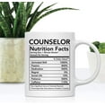 thumbnail image 2 of CTDream Funny 11oz. Ceramic Coffee Tea Mug Thank You Gift, Counselor Nutritional Facts, 1-Pack, 2 of 7