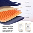 thumbnail image 5 of RENPHO "24x37" Shoulder Heating Pad for Back Pain Relief, Electric Large Heating Pad for Neck & Wrap with 6 Heat Settings & Auto Shut-Off, Birthday Gifts for Women Men, Dark Blue, 5 of 12