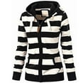 thumbnail image 1 of Sudadera informal de manga larga con estampado de rayas a la moda para mujer Pompotops  gfhjh5897, 1 of 1