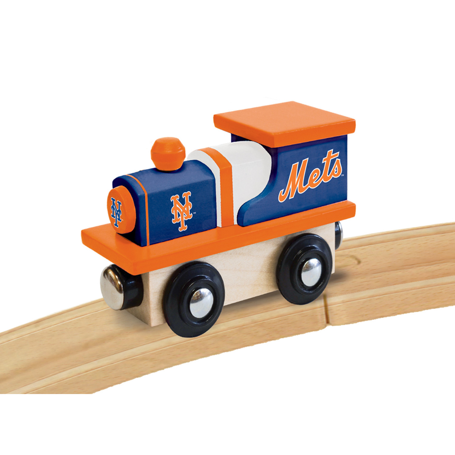 MasterPieces Officially Licensed MLB New York Mets Wooden Toy Train Engine For Kids - image 5 of 5