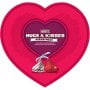 Hershey's Hugs & Kisses Valentine's Heart Box Assorted Milk Chocolate & Milk Chocolate with White Crème Candies, 8 Oz.