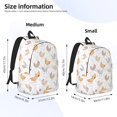 thumbnail image 2 of Disketp Funny Chicken print Canvas Backpack Lightweight Travel Daypack Student Rucksack Laptop Backpack-, 2 of 5