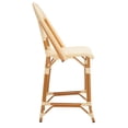 thumbnail image 4 of SAFAVIEH California Mid Back Outdoor Bar Stool, Natural, 4 of 11