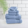 thumbnail image 1 of hometrends Solid Bath Towel 6-Piece Set, Light Blue, 1 of 6