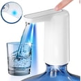 thumbnail image 1 of Dispensador de agua eléctrico portátil - Bomba de jarra de agua de 5 galones sin BPA - Batería recargable por USB - Compatible con botellas de 2 a 5 galones - Para el hogar, la oficina, 1 of 4