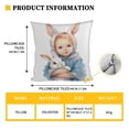 thumbnail image 3 of Sruoe Throw Pillow Covers 16x16 Inch, Decorative Pillows Covers for Couch, Easter Decor Easter Decorations, Cute Colorful Spring Summer Decorations for Home Couch Sofa Indoor, 3 of 5