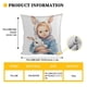 thumbnail image 2 of Uuiauoio Easter Bunny Rabbit Pillow Case Colorful Bunny Throw Pillow Cover Spring Holiday Decorative Throw Pillow Easter Pillowcase Square Cushion Cover for Couch, 2 of 6