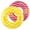 Yellow & Pink, variant on 2 Pack Inflatable Pool Tubes with handles, Yellow Pool Floaties for Adults, 39” Pink Swimming Floats for Teens