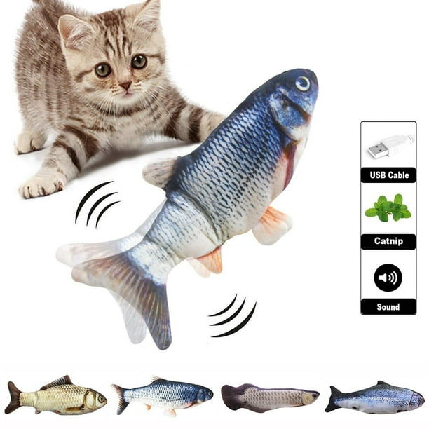 Floppy Fish Cat Toy, Realistic Moving Flippity Plush