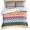 Purple, variant on 3 Piece Boho Duvet Cover Set Queen Size,Microfiber Comforter/Quilt Cover with Corner Ties and 2 Pillowcases,Colorful Striped Ethnic Modern Geometric Abstract Art Soft Bedding with Zipper Closure