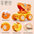 thumbnail image 4 of JUNWELL 3 Pack Dinosaur Cars with Realistic Sound and Flashing Light Pull Back Dinosaur Monster Trucks Games Toy Kids Party Favors Prizes Gifts for 3 4 5 6 7 8 + Year Old Girl Boy, 4 of 6