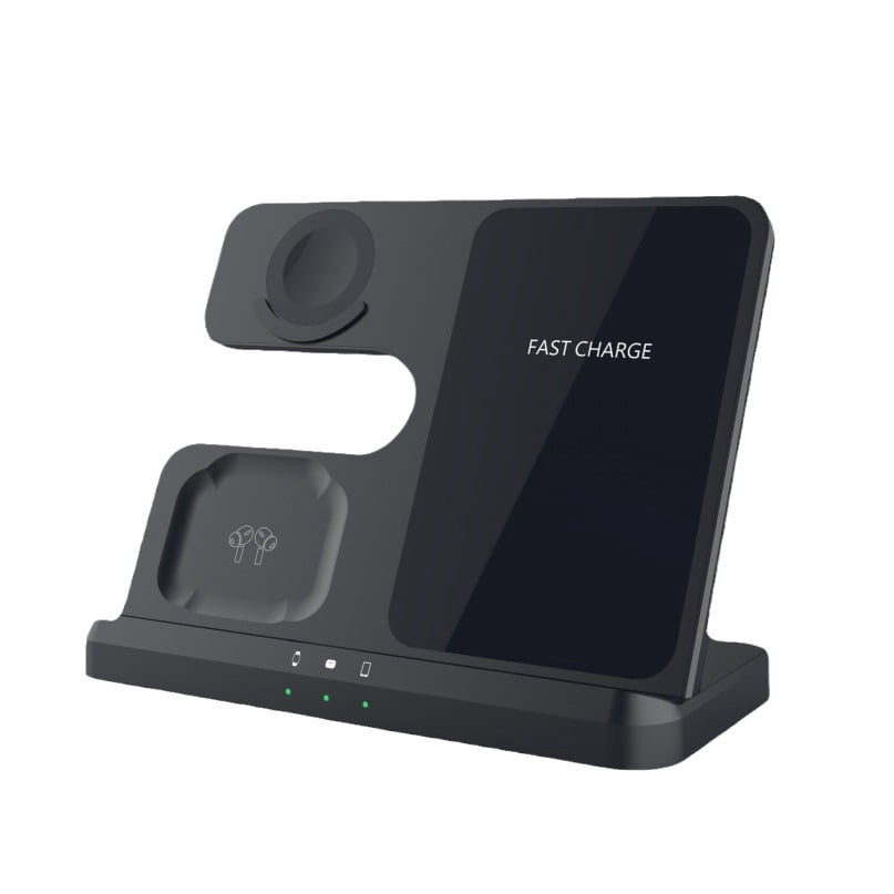 3 in 1 Charging Station for Samsung, Wireless Charger Stand for Galaxy S25 Ultra/S24/S23/Z Fold, Phone and Watch Charger for Samsung Watch Galaxy 8/7/6/5, Galaxy Buds 3/2/Pro