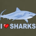 thumbnail image 3 of CafePress - I Love Sharks Dark T Shirt - Men's Classic Graphic Cotton T-Shirt, 3 of 4