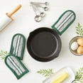 thumbnail image 4 of Dark Green Chef Stripe Pan Handle (Set of 3), 4 of 5
