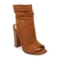 thumbnail image 1 of New Women Liliana Anson-1 Suede Peep Toe Ankle Cutout Block Heel Slouch Bootie, 1 of 6