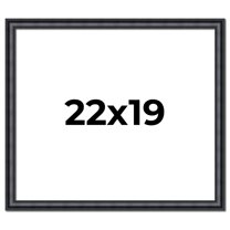 22x19 Frame Black Real Wood Picture Frame Width 1.25 inches | Interior Frame Depth 0.5 inches |