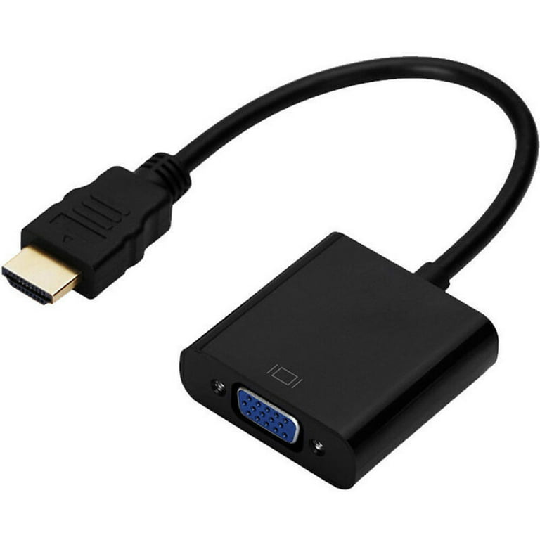 3m HDMI to VGA Cable 10ft 1080P HD Male Video Data Adapter Cable Lead To  HDTV Player for PC Computer Monitor Black