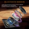 thumbnail image 3 of FENCHILIN Vanity Mirror for Makeup Bluetooth, Extra Large Hollywood Lighted Mirror with 18 Dimming LED Bulbs Smart, Tabletop/Hanging Cosmetic Mirror with Touch Screen & USB Charging Port & Speaker, 3 of 8