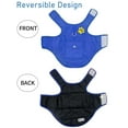 thumbnail image 4 of Gustave Reversible Dog Winter Coat Water Resistant Windproof Dog Jacket Pet Warm Puffer Vest Cold Weather Clothes for Puppy Small Medium Large Dogs - Blue, XS, 4 of 6
