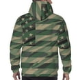 thumbnail image 5 of Bingfone Jungle Green Camo Usa Flag Men'S Drawstring Hoodie Long Sleeve Pocket Sweatshirts-Small, 5 of 9