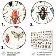 thumbnail image 3 of Designart "Wondrous Tiny Insects II" Insects & Bugs Metal Art Print, 3 of 5