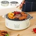 thumbnail image 1 of Nonstick Korean BBQ Grill for Stovetop - Indoor Smokeless Grill with Drip Tray for Healthier Cooking, 1 of 7