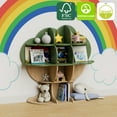 thumbnail image 6 of 4-Tier Green Tree Kids Bookshelf – Durable Wooden Book & Toy Organizer for Nursery, Playroom, Bedroom, Classroom – Perfect Gift for Boys & Girls!, 6 of 9
