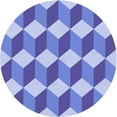 thumbnail image 1 of Ahgly Company Indoor Round Patterned LightSkyBlue Area Rugs, 3' Round, 1 of 6
