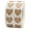 Brown Kraft, variant on White Heart Stickers | 0.5" Inch Wide | 1,000 Pack