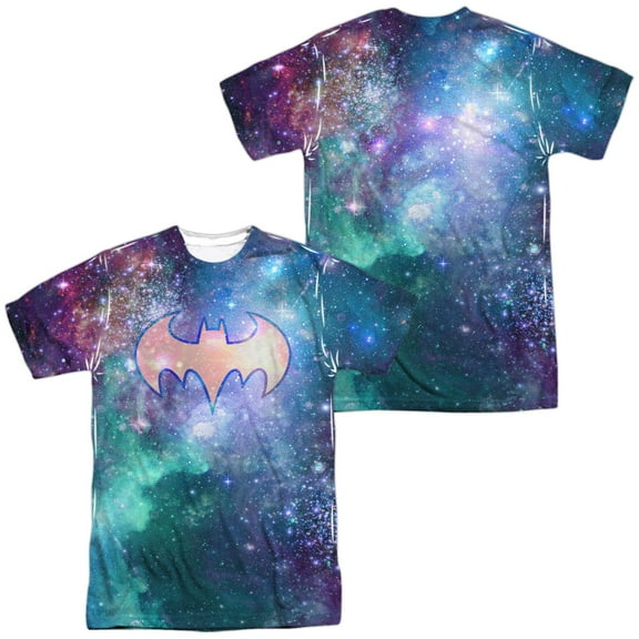 DC Comics Men's Shielded Galaxy Sublimation T-shirt White