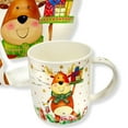 thumbnail image 3 of Stp Goods Reindeer Bone China Mug in Gift Packaging 12 fl oz (355 ml) Coffee and Tea Mug for Latte Cocoa Chocolate, Christmas Tableware, Holiday Drinkware, Brown Green White, 3 of 4