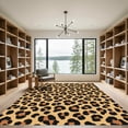 thumbnail image 2 of ODIKA 2x3 Machine Washable Non-Slip Area Rug, Jungle Cat Design High Traffic Rug, Beige, 918374, 2 of 7