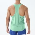 thumbnail image 6 of Odbmxy Sleeveless Mens Tank Tops Racerback Clothing for Men Solid Color Casual Relaxed Fit Mesh Athletic Shirts,Green XXL, 6 of 7