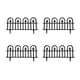 thumbnail image 2 of 4 piezas de bordes de plástico para cercas de jardín - Bordes de plantas para parterres de césped - Paneles decorativos para caminos - Cerca de jardín de plástico resistente a la intemperie, 2 of 8