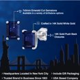 thumbnail image 2 of Gem Stone King 14K White Gold Blue Sapphire Stud Basket Setting Earrings | 3.12 Cttw | Gemstone September Birthstone | Octagon 7X5MM | Double Notch | Gold Earrings for Women Men, 2 of 6