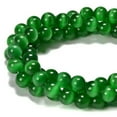 thumbnail image 2 of K-KED Dark Green Cat's Eye Smooth Round Beads Size 6mm 8mm 10mm 12mm 15.5'' Strand-12mm, 2 of 6