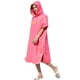 thumbnail image 3 of Qarigey Albornoz de repuesto de secado rápido a prueba de viento de manga corta para hombres y mujeres con capucha de Color sólido para playa Pijama Melocotón rojo, 3 of 6
