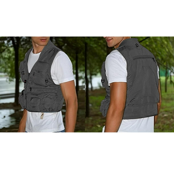 Luzkey Fly Fishing Vest Chest Pack For Gear And Accessories, Adjustable Size For Gray Xxl Other