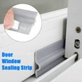 thumbnail image 2 of Window Weather Stripping Door Seal Strip Nylon Cloth Foam Door Weather Rubber Strip Windproof Sealer Dust Stopper Self Adhesive Tape(Grey 2M), 2 of 7
