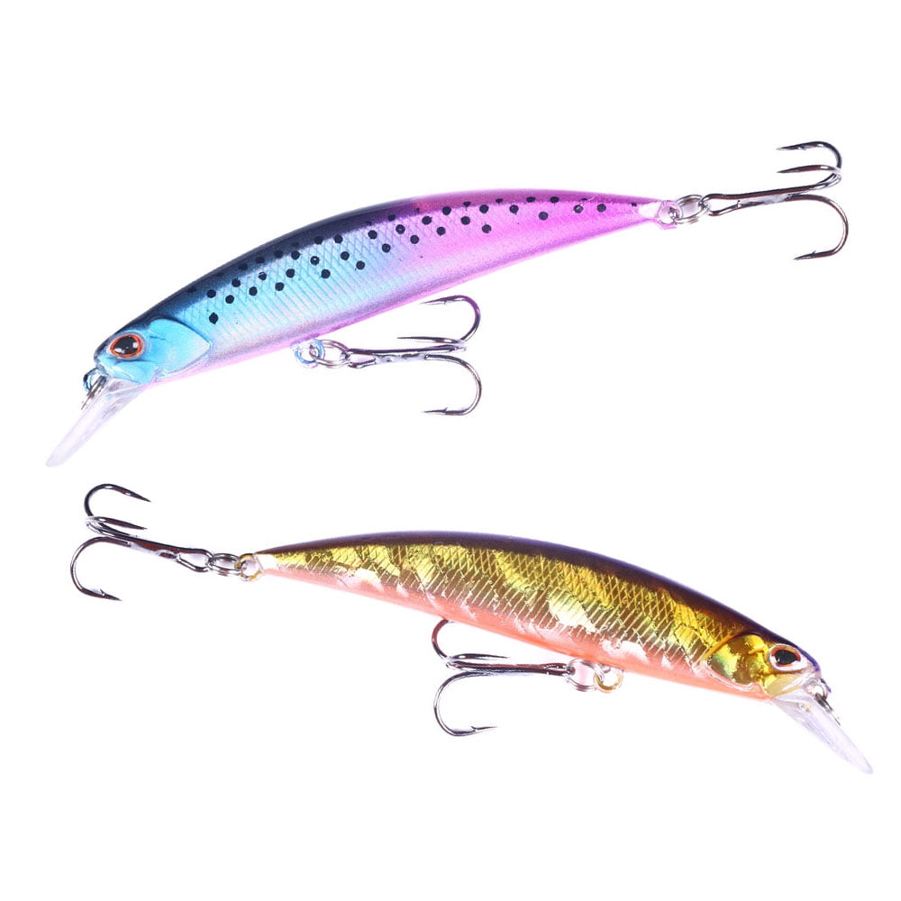 HENGJIA Fishing Lures Large Hard Bait Minnow VIB Lure with Treble Hook Life-Like Swimbait Fishing Bait Popper Crankbait Sinking Lure for Trout Bass Walleye Redfish