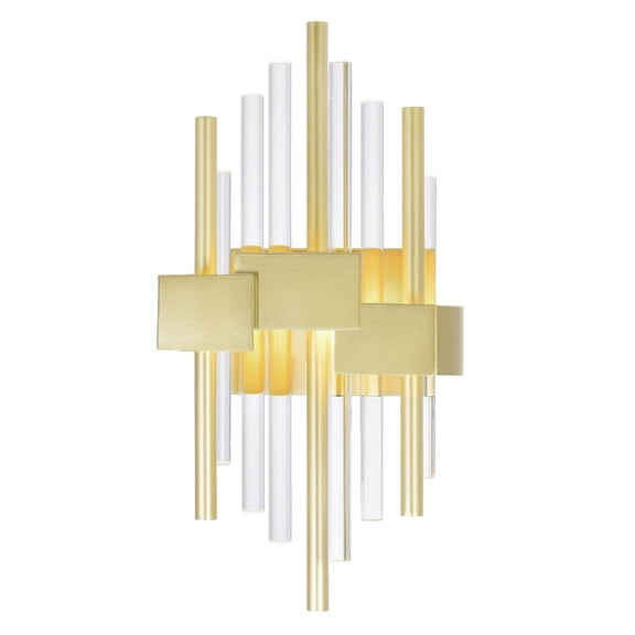 CWI Lighting Millipede Integrated LED Metal Wall Sconce in Satin Gold